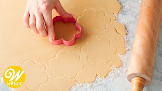 Easy Cut Out Sugar Cookie Recipe  Wilton [upl. by Lynelle]