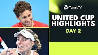 Ruud vs Griekspoor Sonego v Zverev Kerbers Return and Swiatek  United Cup 2024 Day 2 Highlights [upl. by Lemej]