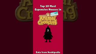 Top 10 Most Expensive Houses In Animal Crossing 3 shorts animalcrossing nintendo gaming data [upl. by Dyke]