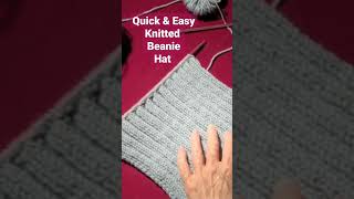 Knitted Beanie Hat Quick and Easy [upl. by Uhsoj535]