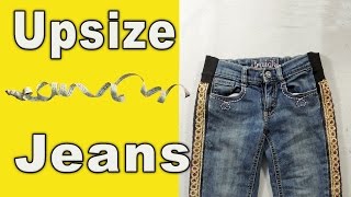 How to upsize jeans in waist and hips Adjusting [upl. by Anidem552]