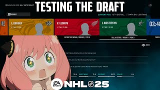 THIS 1ST ROUND WAS LOADED  NHL 25  Testing The Draft  Ep 8 [upl. by Airreis]