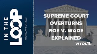 Supreme Court Roe v Wade Explained  In the Loop [upl. by Aenaj]