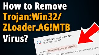 TrojanWin32ZLoaderAGMTB How to Manually Remove it [upl. by Neil]