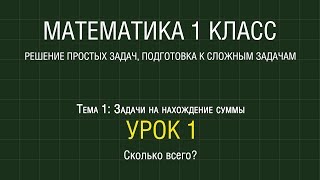 Математика 1 класс Урок 1 Сколько всего 2012 [upl. by Anhcar404]