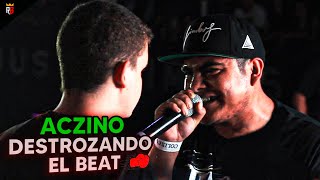 ACZINO ROMPIENDO EL BEAT  Sus mejores rounds con beat 1 [upl. by Llerrit557]