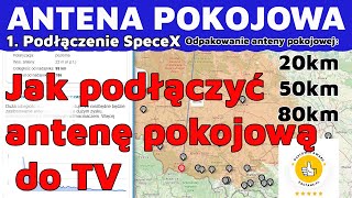 Jak podłączyć antenę pokojową SpeceX Davbol TV DVBT2 [upl. by Leiuqeze]