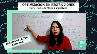 OPTIMIZACIÓN de funciones de VARIAS VARIABLES [upl. by Anihc159]