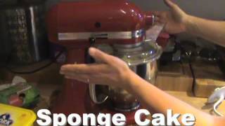 KitchenAid Artisan Stand Mixer  Mixing Demo  Egg Whites and Sponge Cake [upl. by Renrew]