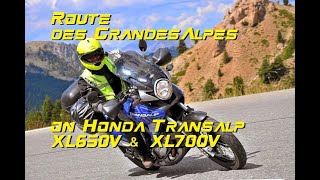 Route des Grandes Alpes on Honda Transalp XL650V amp XL700V September 2014 [upl. by Nylinej]