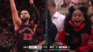 Every missed free throw from DeMar DeRozans daughter screaming at Toronto Raptors 🤣 [upl. by Nedyah51]