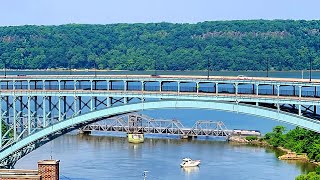 LIVE CAM Amtrak Trains🚅 Hudson River Bridge Boats and City Sounds [upl. by Mccomb481]