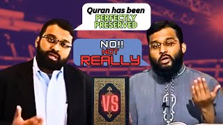 Sheikh Yasir Qadhi DESTROYS Sheikh Yasir Qadhi on Quran Preservation [upl. by Nofets]