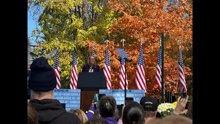 Rep Hillary Scholten speaks at Kamala rally in Grand Rapids [upl. by Berliner]