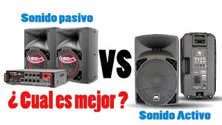 ¿Cuál es la diferencia entre altavoces Pasivos y Activos [upl. by Milzie]