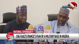 CNG FAULTS FRANCES PLAN OF A MILITARY BASE IN NIGERIA [upl. by Yraccaz]