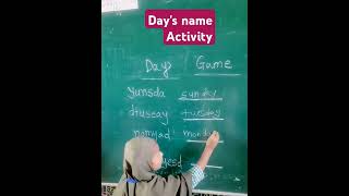 Days name ActivityRe arrange spelling od days name std2nd zarinvocabulary englishvocabulary [upl. by Aled686]