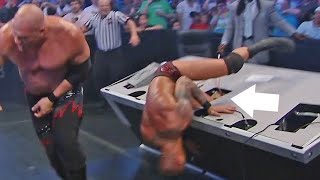 10 Worst WWE Announce Table Fails [upl. by Anstice]