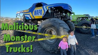 Malicious Monster Truck Show  Petaluma Speedway [upl. by Ynamrej]