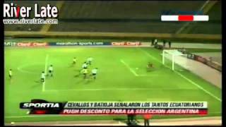 Ecuador 2  Argentina 1 Campeonato Sudamericano Sub17 de 2011  Clasificacion al Mundial Sub17 [upl. by Peppi962]