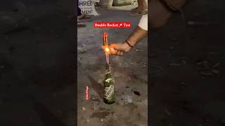 Double Rocket Cracker testing crackers diwali shorts reels tiktok shortvideo fireworks [upl. by Aerdna674]