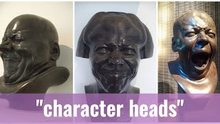 Franz Messerschmidts character heads created during his descent into mental illness as a means to [upl. by Nahem]