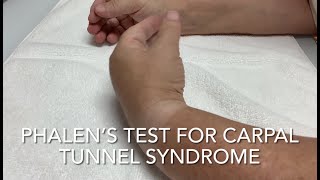 Phalen’s Test for Carpal Tunnel Syndrome [upl. by Eyssej]