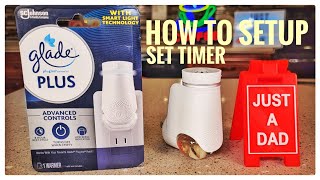 How To Setup Glade Plugin Plus Air Freshener Warmer Scented Oil Timer Review [upl. by Floridia]