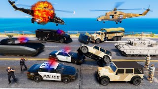 POLÍCIA vs EXÉRCITO no GTA 5 [upl. by Kirk]