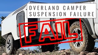 DIY Overland camper trailer build Suspension failure [upl. by Vasily578]