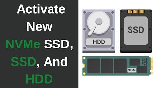 How To Activate Your New SSD M2 NVMe SSD And HDD In Windows 10  Hard Disk Drive Not Showing Up [upl. by Dnalra297]