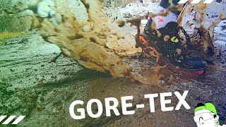 GORETex Running Shoes Water and Mud Test [upl. by Ahselak687]