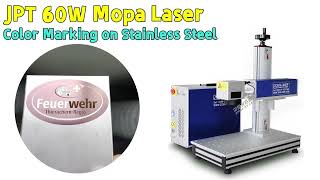 JPT 60W mopa color marking machine laser machine for marking color on metal stainless steel titanium [upl. by Assiroc558]