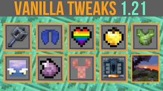 Minecraft 121 Vanilla Tweaks  Pride Hearts 3D Mace amp Custom Haunches [upl. by Madi]