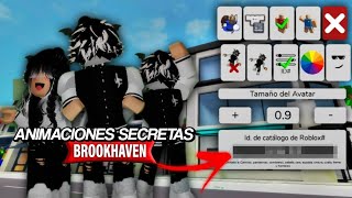 NUEVAS ANIMACIONES SECRETAS EN BROOKHAVEN ID CODES 😱  ROBLOX [upl. by Anitroc]