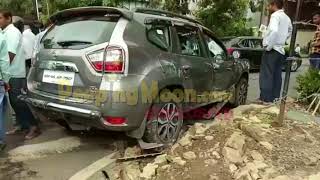 Danny Denzongpas sons car meets with an accident outside Big Bs residence [upl. by Aronid]