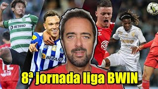 8ª JORNADA BWIN SPORTING E FC PORTO VENCEM BENFICA EMPATA [upl. by Nwadal978]