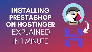 How To Install PrestaShop On Hostinger 2024 [upl. by Petulah]