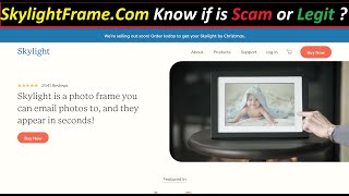 Skylight Frame  Skylight Frame Reveiws  SkylightFrameCom Know if is Scam or Legit [upl. by Tolkan]