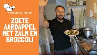 Zoete aardappel met zalm en broccoli Heerlijk en gezond recept [upl. by Nilo]