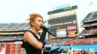 Haley Reinhart’s National Anthem performance at San Diego County Credit Union Holiday Bowl [upl. by Vidovic]