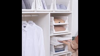 Wardrobe Organizer foldable and stackable [upl. by Nathanil921]