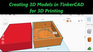 Creating 3D Models in TinkerCAD for 3D Printing 2024 [upl. by Chaker]