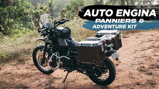 Unboxing AutoEngina Panniers amp Adventure Kit for Royal Enfield Himalayan [upl. by Nazay550]