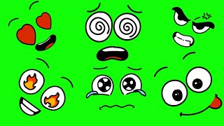 Animation Eyes  Motions green screen effects  chroma key  animations  Effects  VideoHD 1080 [upl. by Kokaras432]