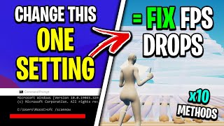 Fix Fortnite FPS Drops amp Stutters  Best Methods [upl. by Sydelle]