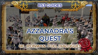 RS3 Azzanadras Quest Guide 2022  All CutscenesDialogues [upl. by Anrym463]