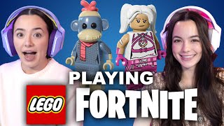 PLAYING LEGO FORTNITE  Merrell Twins Live [upl. by Rosemary402]