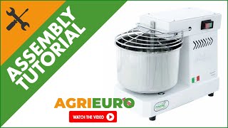 Famag Grilletta IM 5 dough mixer singlephase electric motor  5 kg  Operating video [upl. by Eerahc650]