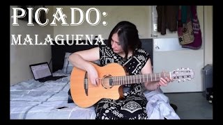 Picado exercise  Malaguena salerosa guitar lesson with FREE TAB ✔ [upl. by Ennoved86]